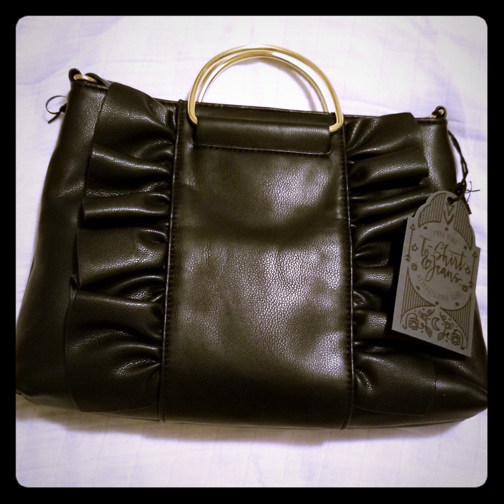 Patent Leather Satchel and shoulder handbag